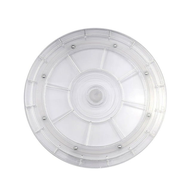 Clear Acrylic Swivel Turntable Organizer Base 6 Inch Lazy Bearing For Decorating Cookies And Display