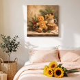 thumbnail image 4 of Canvas Wall Art, Christmas Framed Canvas Prints for Bathroom Desk, Xmas Botanical Farmhouse Small Gallery Wrapped Wall Decor for Home Office, Gifts, 8"x8" Ship Next Day, 4 of 9