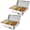 1/3 Pan 2 Pack Silver, variant on 2 Pack 9QT Electric Chafing Dish Buffet Warmers, Stainless Steel Chafers with 3 One-Third-Size Pans Each, 400W Heating and Digital Temperature Control