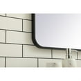 thumbnail image 5 of Soft corner metal rectangular mirror 30x40 inch in Black, 5 of 5