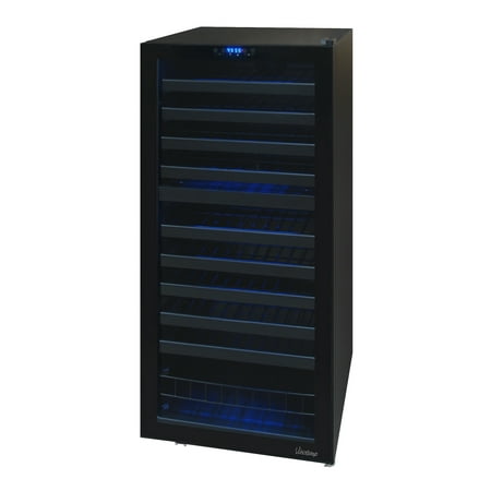 Vinotemp - 110-Bottle Dual Zone Wine Cooler with Touch Screen - Black
