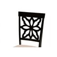 thumbnail image 6 of Baxton Studio Dallas Modern and Contemporary Sand Fabric Upholstered and Dark Brown Finished Wood 7-Piece Dining Set, 6 of 7