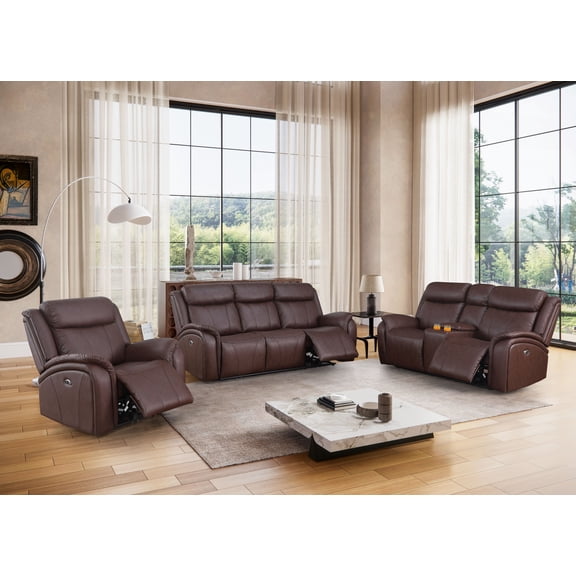 Achouhada Electric Recliner Leather Sofa