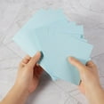 thumbnail image 4 of czcpp-50 Feuilles de Papier Cartonné Vierge 250 GSM Épais pour Projets d'Art DIY, Fabrication de Cartes, Cartes Postales, Cartes de Vœux, Fête d'Anniversaire, Invitation de Mariage (Bleu Clair, 5x7 Pouces), 4 of 4