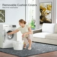 thumbnail image 6 of JULY'S SONG 83" Modern Sofa, Oversize Couches for Living Room with Deep Seat, 3 Seater Linen Loveseat for Bedroom, Big Comfy Love Seat for Apartment, Beige, 6 of 9