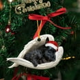 thumbnail image 3 of GiLiling 2024 New Sleeping Angel Dog Christmas Funs Pendant Cartoon Xmas Tree Pendant Decorations Pendant Christma Halloween Home Decoration Pendant Gift ﻿, 3 of 5