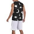 thumbnail image 2 of Sikiie Crescent and Stars Basketball Jersey Reversible Men's Mesh Athletic Sports Shirts Training Practice S-4XLMedium, 2 of 6