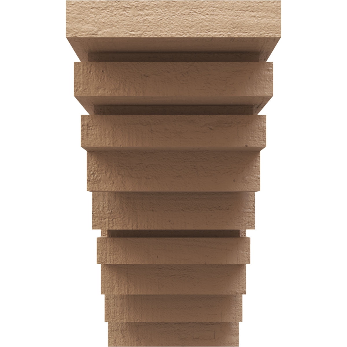 8"W x 24"D x 16"H Classic Landon Rough Cedar Woodgrain TimberThane Corbel, Primed Tan