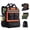 Orange, variant on Tool Backpack for Men 18 Inch Heavy Duty Waterproof Multiple Pockets Tool Bag Organizer with Shoulder for Electrician Mechanics HVAC Engineer