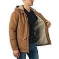 thumbnail image 6 of Alpine Swiss Mens Sherpa Lined Parka Hooded Winter Coat Cargo Utility Jacket, 6 of 7