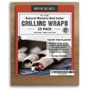 Wood Fire Grilling Co. 8x7.25" Cedar Wraps 25 Pack