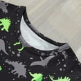 thumbnail image 3 of WOYY Infant Boys Glow In The Dark Dinosaur Pajamas Long Sleeve Top Pants, Sizes 18-24M, 3 of 8