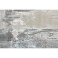 thumbnail image 2 of Feizy Azure Modern Abstract, Gray/Ivory/Blue, 1'6" x 1'6" Swatch Easy Care Stain Resistant Fade Resistant Industrial Watercolor Floor Rug for Living room Bedroom, 2 of 6