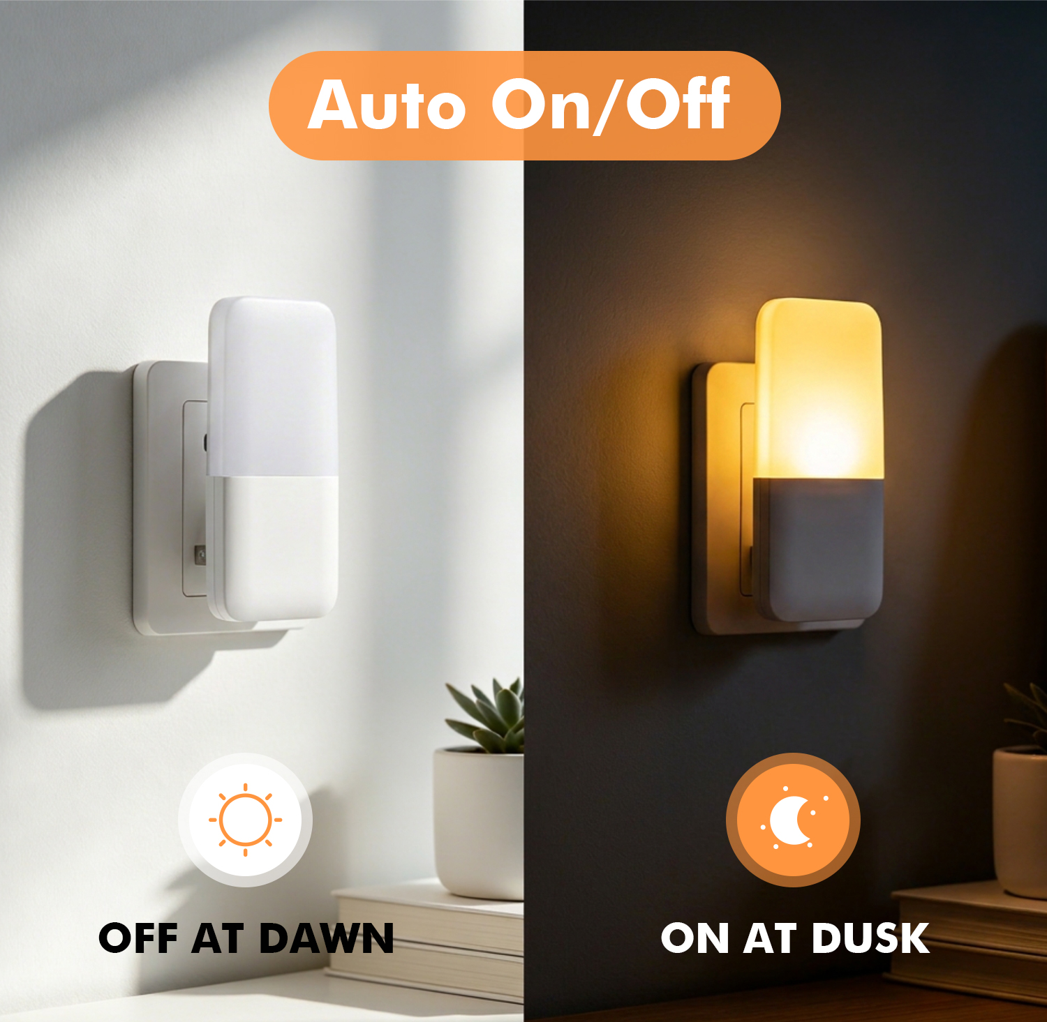 Daybetter Sensor Night Light, 4 Pack, Plug-in photo 4