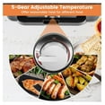 thumbnail image 5 of 1200W Waffle Maker with Removable Non-Stick Plates, Panini Grill Press with 5-Gear Temperature Control, 3-in-1 Sandwich Maker for Breakfast, 5 of 8