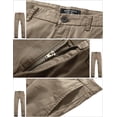 thumbnail image 4 of Pantalón casual slim fit elástico para hombre Match color caqui talla 36, 4 of 5
