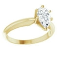 thumbnail image 2 of Pompeii 1/3Ct Solitaire Pear Shape Diamond Engagement Ring in 14k White or Yellow Gold, 2 of 6