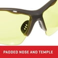thumbnail image 5 of Allen Company Shooting Safety Glasses, Yellow Lenses, Wrap Around Frame, ANSI Z87 Impact Resistant, Polycarbonate, 5 of 13