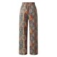 thumbnail image 5 of Pantalones de pana Gibobby mujer estampado de salón pierna ancha casual fluidos con bolsillos amarillo XL, 5 of 5