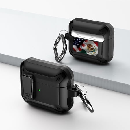 Duo Shield Secure Lock Designed For AirPods 3rd Gen With Hook  Black/Black price history on PriceWatchPro