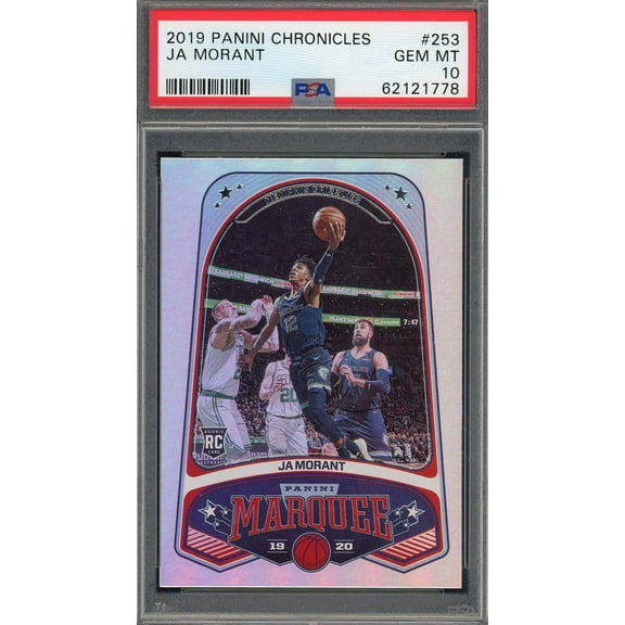 Ja Morant 2019 Panini Chronicles Basketball Rookie Card RC #253 Graded PSA 10