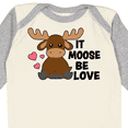 thumbnail image 4 of Inktastic It Moose Be Love with Cute Moose Boys or Girls Long Sleeve Baby Bodysuit, 4 of 5