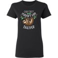 thumbnail image 3 of Inktastic Our 1st Mothers Day Together Cute Mom and Baby Sloth Women's T-Shirt, 3 of 5