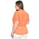 thumbnail image 3 of Blusa con trasparencias y bordado Roman Fashion /Tallas Extras, 8039 (Naranja) naranja 42, 3 of 6