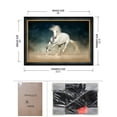 thumbnail image 6 of DECORARTS - Prancer in the Sand Wild Animal Wall Art. Giclee Prints on Acid Free Cotton Canvas Matching with Solid Wood Frames. Total Size w/Frame: 32.6x22.6", Ready to Hang., 6 of 6