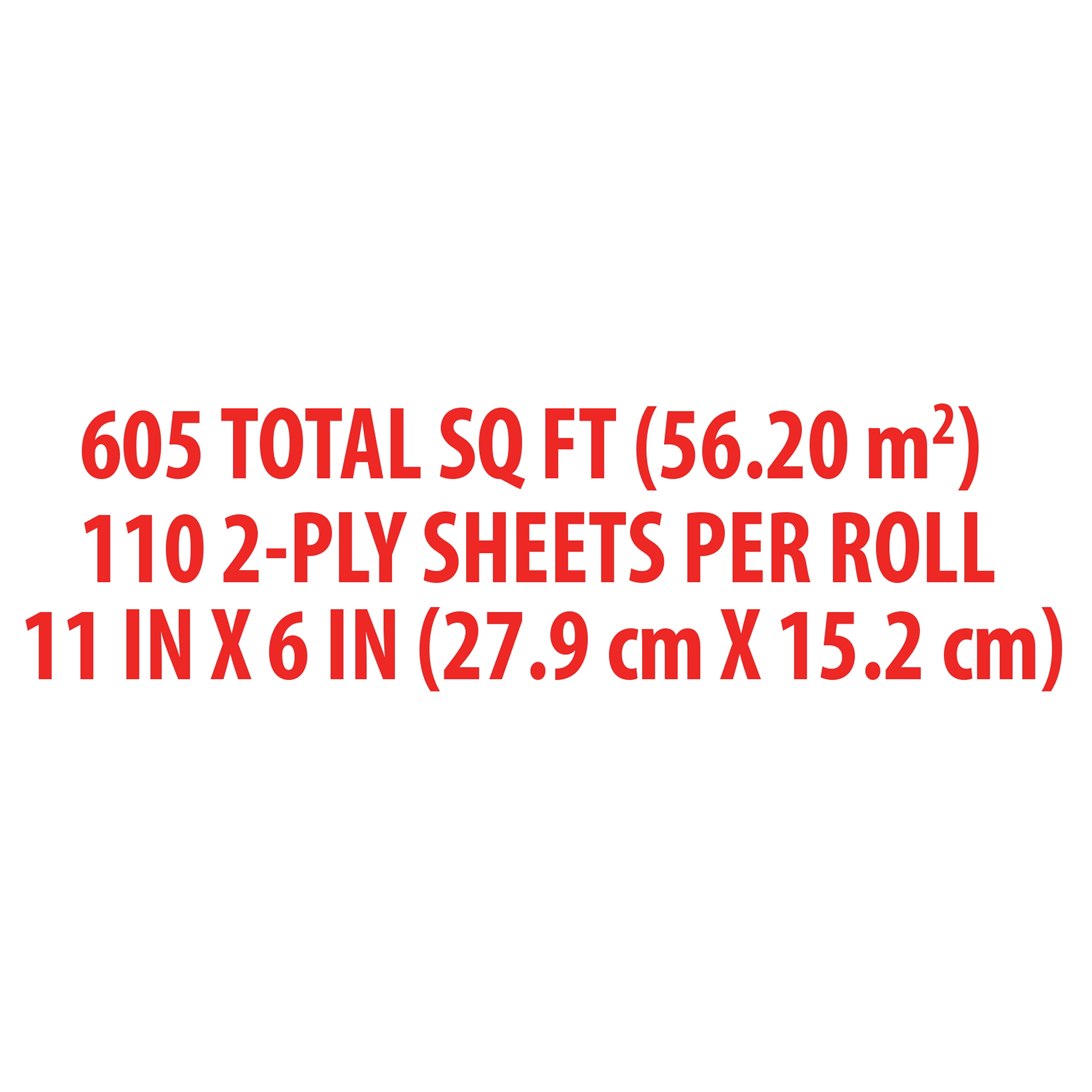 Great Value Everyday Strong Split Sheets Paper Towels, 12 Double Rolls