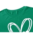 thumbnail image 6 of St. Patrick's Day Shirts for Women Shamrock Heart Graphic Tees St Patty's Lucky T-Shirt Irish Tops, 6 of 7