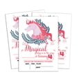 thumbnail image 1 of Darling Souvenir White Birthday Invitation Card 28 Pcs Fill or Write In Blank Invites Printable Party Supplies 5 x 7 Inches, 1 of 5