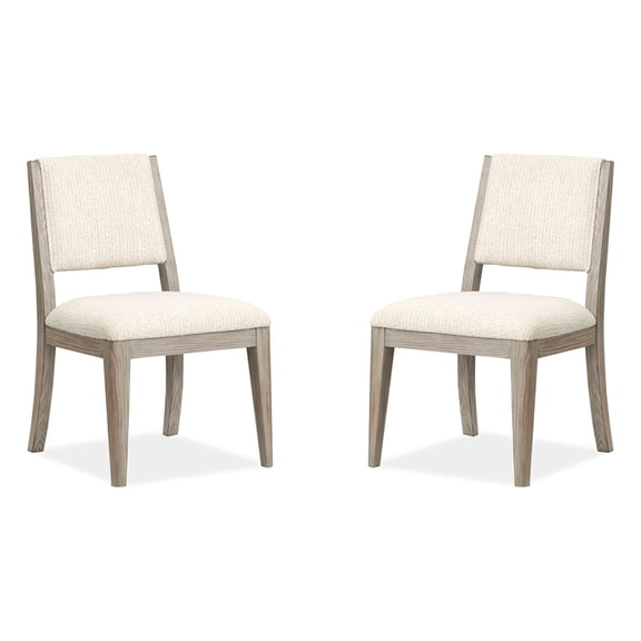 Magnussen Home Braelyn Dorian Grey Upholstered Side Chair Two Pack