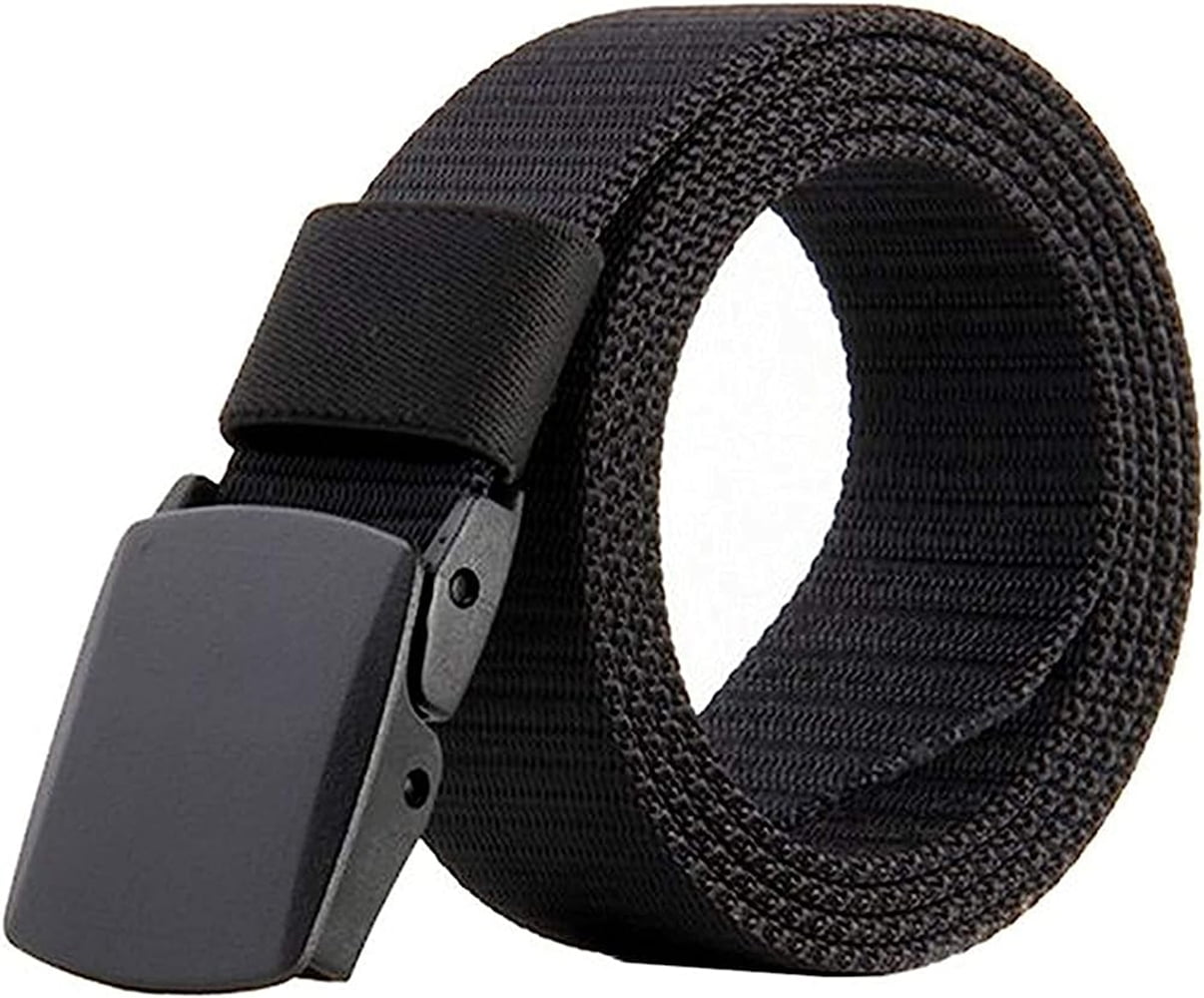 WHIPPY Men's Nylon Belt,  Canvas Work Belt with Plastic Buckle