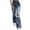 Blue, variant on Bigersell Women's Misses Classic Fit Jean Full Length Pants Jeans Ladies Spring And Fall Denim Wide Leg Pants Ripped Shrink Jeans Oversized Jeans for Ladies