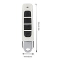 thumbnail image 3 of Control remoto de 4 teclas de plástico con código de clonación de 433 MHz para puerta de garaje (blanco + negro), 3 of 3