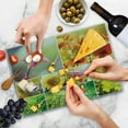 thumbnail image 4 of Country Cutting Board, Flourishing Spring Collage with Grapes Trees and Sunflowers Seasonal Countryside, Decorative Tempered Glass Cutting and Serving Board, Large Size, Multicolor, by Ambesonne, 4 of 5
