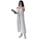 thumbnail image 1 of Guardurnaity Vestido Largo Sin Mangas Gasa Ropa De Verano Sexy Vestido Suelto, Blanco, L Vestidos Blanco L, 1 of 6