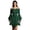 C-Dark Green113, variant on DHFJKG Womens Pirate Mini Dresses, Off The Shoulder Flare Sleeve Halloween Dress, Smocked Waist Gothic Dress