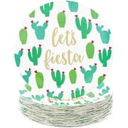 48-Pack Cinco De Mayo Party Supplies, Let’s Fiesta Plates (9 in)