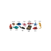 Safari Ltd. Coral Reef Toob - Set of Figurines of Diverse Marine Life, Scuba Diver, and Treasure Chest - Educational Play Toy Figures for Boys, Girls & Kids Ages 3+