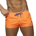thumbnail image 1 of FhsagQ Board Shorts Men's 19 Inch Male Spring and Summer Short Color Matching Shorts Zipper Pocket Slit Trousers Legs Beach Swimming Sports Shorts Orange M, 1 of 4