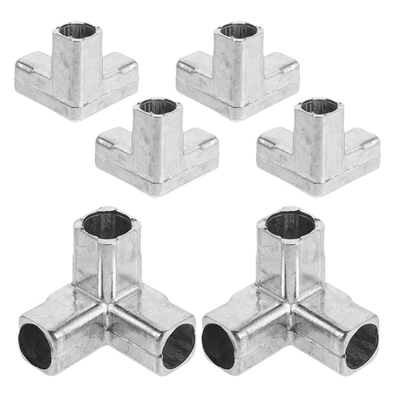 NUOLUX 6Ud Conectores Para Estante Y Ropa En Metal Plateado Para Optimizar Espacio En