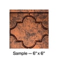 thumbnail image 1 of FASÄDE Monaco Decorative Vinyl Backsplash Panel in Moonstone Copper (6X6 Inch Sample), 1 of 5