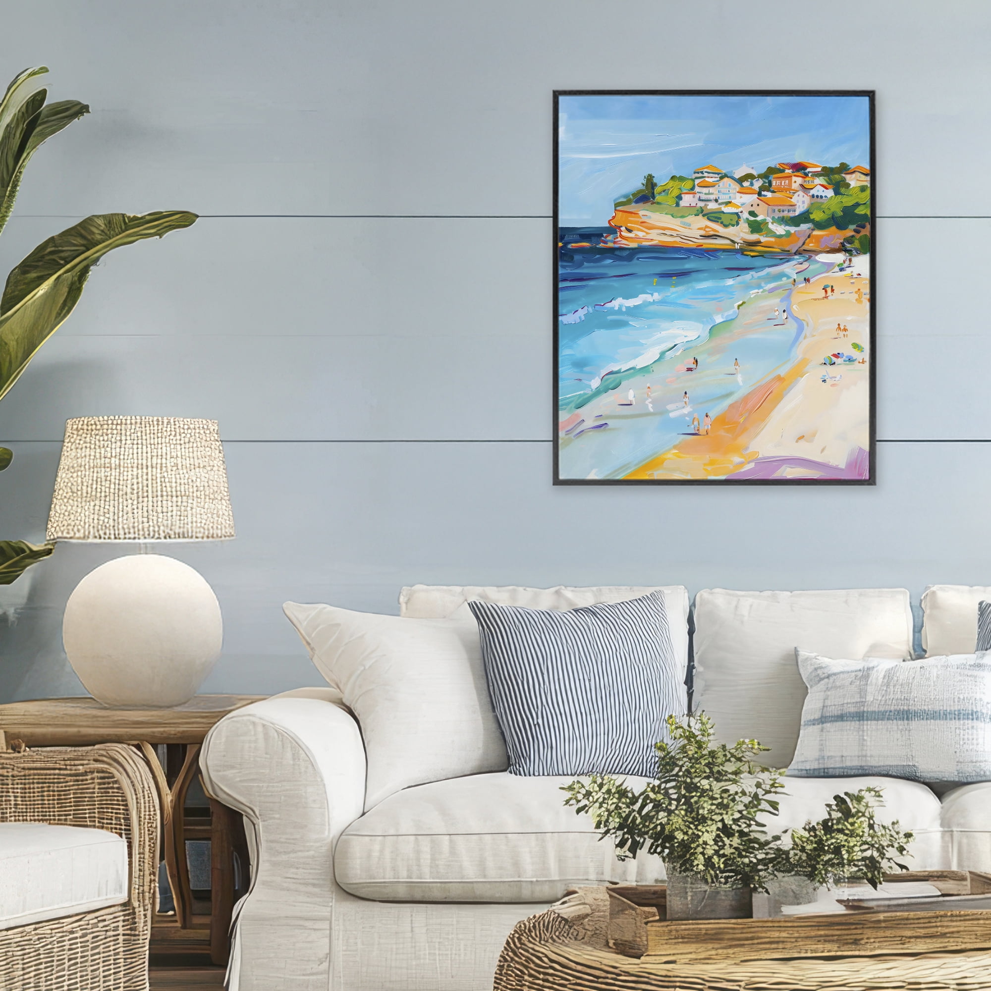 Stupell Industries Bondi Beach Cove Black Framed Giclee Art, design by The Prints Vibe