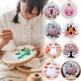 thumbnail image 4 of Pekkaxy Halloween Embroidery Starter Kit for Beginners, DIY Spooky Pattern Needlework Craft Set, 4 of 8