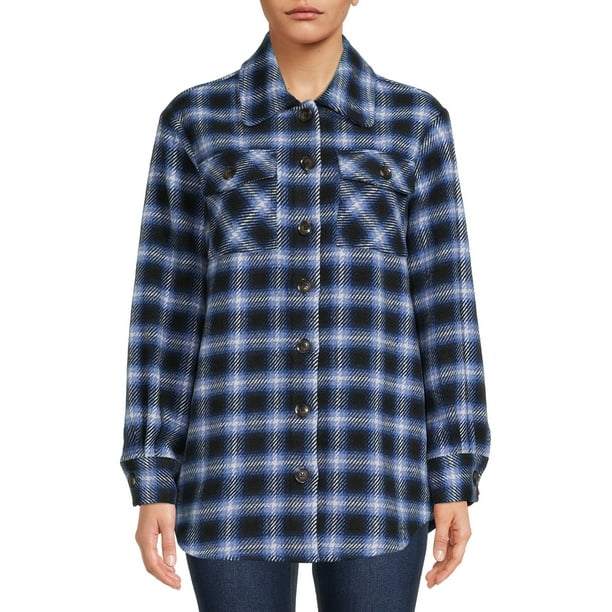 Time and Tru Women's Plaid Shacket