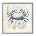 thumbnail image 4 of Stupell Industries Layered Sea Life Crab Marine Botanical Patterns Graphic Art Gray Framed Art Print Wall Art, Design by Victoria Barnes, 4 of 5