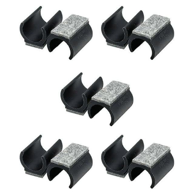 10Pieces Multipurpose Cantilevers Chair Floor Protectors with Thick Felt Pad for Silents and Smooth Chair Movement 19mm