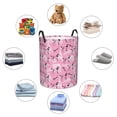 thumbnail image 6 of Balery Cartoon Poodle Dog Round Laundry Basket with Handles Waterproof Freestanding Laundry Hamper for Clothes Toys in the Dorm and Family-Small, 6 of 8